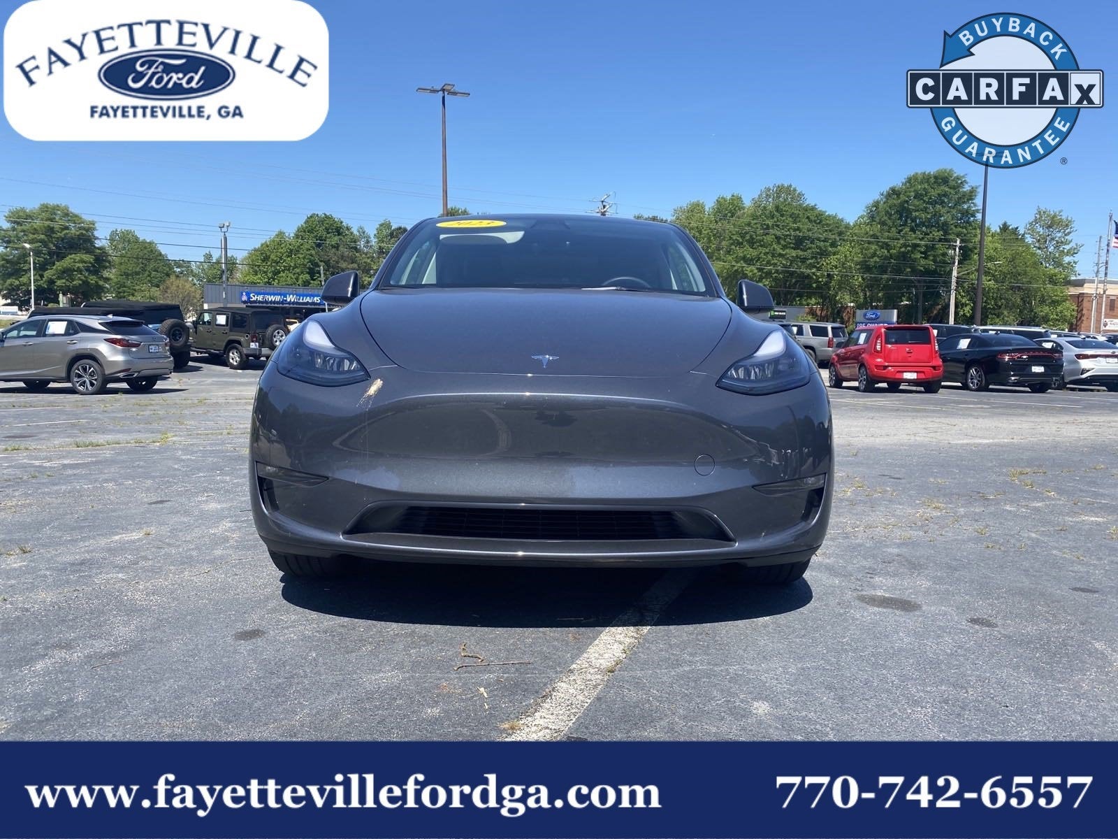 Used 2023 Tesla Model Y Long Range with VIN 7SAYGAEE5PF709899 for sale in Fayetteville, GA